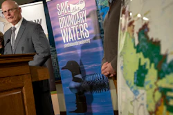 In this Dec. 17, 2019, photo, former DNR Commissioner Tom Landwehr speaks during a press conference at the Minnesota State Capitol in St. Paul.
