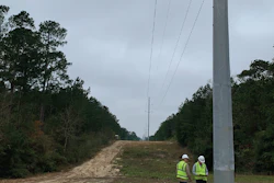Transmission line project in Newton Co., Texas, April 2019.