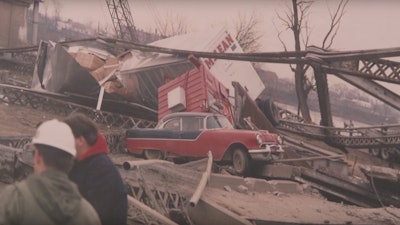 Photo from a documentary on the 50th anniversary of the Silver Bridge collapse.