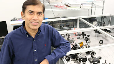 Jayan Thomas, associate professor at the NanoScience Technology Center.