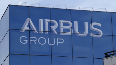 The logo of Airbus Group in Suresnes, France, May 6, 2016.