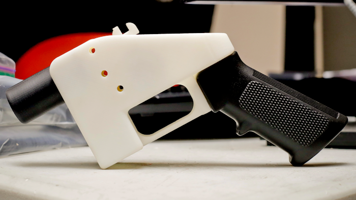 This Aug. 1, 2018, file photo shows a 3D printed gun called the Liberator in Austin, Texas.
