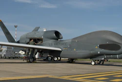 In this Oct. 24, 2018, photo, members of the 7th Reconnaissance Squadron prepare to launch an RQ-4 Global Hawk at Naval Air Station Sigonella, Italy.