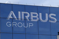 The logo of Airbus Group in Suresnes, France, May 6, 2016.