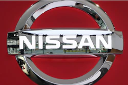 In this Feb. 5, 2019, photo, the logo of Nissan Motor Co. is seen at its showroom in Tokyo.
