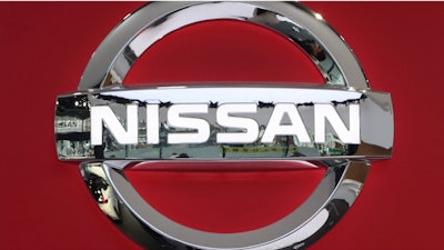 In this Feb. 5, 2019, photo, the logo of Nissan Motor Co. is seen at its showroom in Tokyo.