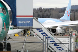 Boeing 737 Max 8 airplane at Boeing Co.'s Renton Assembly Plant in Renton, Wash., March 11, 2019.