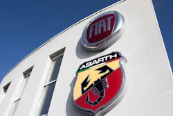 Fiat logo in Villeneuve d'Ascq, France, Nov. 2, 2019.