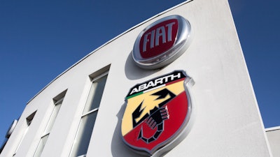 Fiat logo in Villeneuve d'Ascq, France, Nov. 2, 2019.