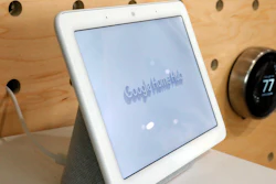 This Oct. 9, 2018, file photo shows a Google Home Hub displayed in New York.