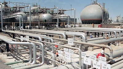 Aramco refinery at Ras Tannura, Saudi Arabia, 1990.