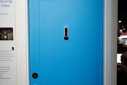 In this Jan. 7, 2019, file photo, the new Door View Cam on display at the Ring booth before CES International in Las Vegas.