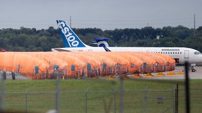 Fuselages for the Boeing 737 Max manufactured by Spirit AeroSystems in Wichita.