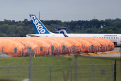 Fuselages for the Boeing 737 Max made by Spirit AeroSystems in Wichita, Kan., Oct. 3, 2019.