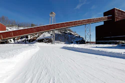 This Feb. 10, 2016, file photo shows a former iron ore processing plant near Hoyt Lakes, Minn., that would become part of a proposed PolyMet copper-nickel mine.
