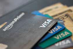This Aug. 11, 2019, file photo shows credit cards in New Orleans.