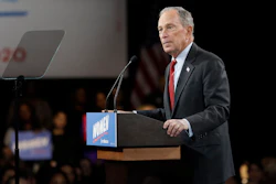 Democratic presidential candidate Michael Bloomberg speaks to supporters Jan. 15, 2020, in New York.