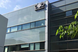 This Aug. 25, 2016, file photo shows the logo of the NSO Group on a building in Herzliya, Israel.