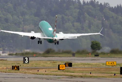 In this May 8, 2019, file photo, a Boeing 737 Max 8 takes off on a test flight in Renton, Wash.