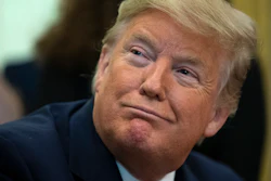 President Donald Trump during an event in the Oval Office, Jan. 16, 2020.