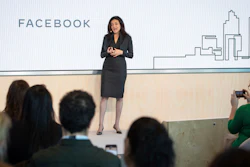 Facebook Chief Operating Officer Sheryl Sandberg at a press conference in London, Jan. 21, 2020.