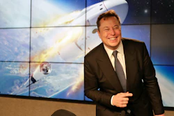 In this Jan. 19, 2020, file photo, SpaceX CEO Elon Musk speaks during a news conference in Cape Canaveral, Fla.