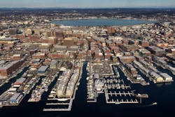 The waterfront in Portland, Maine, Jan. 22, 2020.