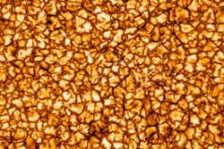 This undated photo provided by the National Science Foundation shows one of the Daniel K. Inouye Solar Telescope's first images of the sun.