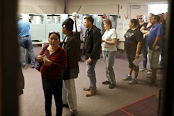 People vote at the Enterprise Library, Nov. 6, 2018, in Las Vegas.