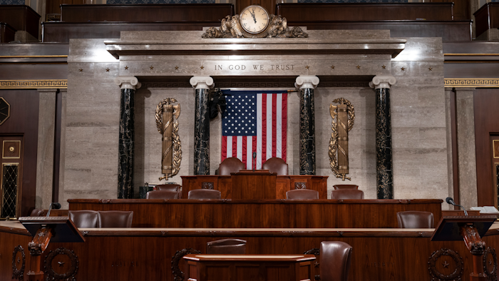 The chamber of the House of Representatives is seen at the Capitol in Washington, Feb. 3, 2020.