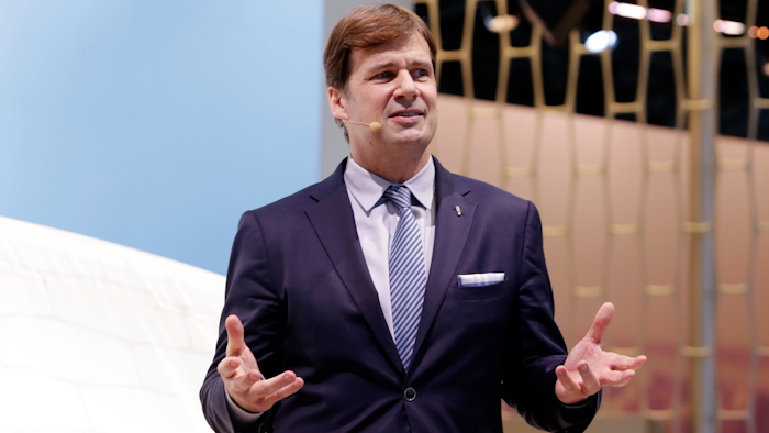 Ford executive vice president and president of Global Markets Jim Farley Jr. during the New York International Auto Show, March 28, 2018.