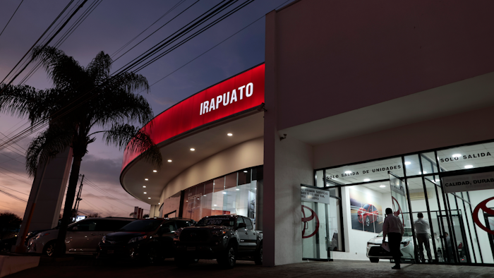 A Toyota dealership in Irapuato, Mexico, Feb. 11, 2020.