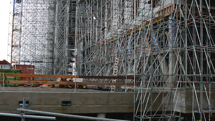 Construction site in Amsterdam, Oct. 2006.