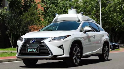 Pony.ai Lexus SUV, Aug. 2019.