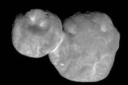 The Kuiper belt object 'Arrokoth' from the New Horizons spacecraft, Jan. 1, 2019.