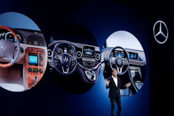 Ola Kallenius, chairman of the board of management at Daimler, at the CES tech show, Jan. 6, 2020, in Las Vegas.