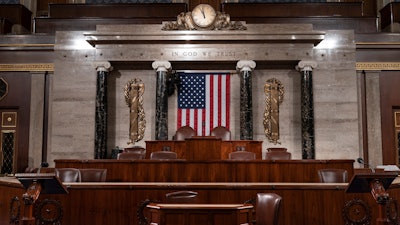 The chamber of the House of Representatives is seen at the Capitol in Washington, Feb. 3, 2020.