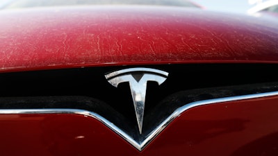 A 2020 Model X at a Tesla dealership in Littleton, Colo., Feb. 2, 2020.
