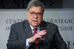 Attorney General William Barr gives the keynote address to the CSIS China Initiative Conference, Feb. 6, 2020, in Washington.