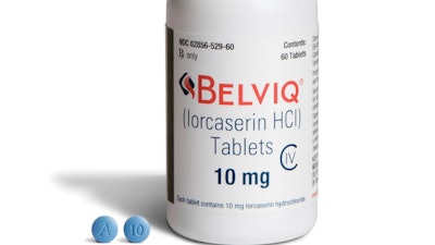 This image provided by Eisai in August 2018 shows the company's Belviq medication.