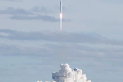 The Northrop Grumman Antares rocket launches at NASA's Wallops Flight Facility, Feb. 15, 2020, in Wallops Island, Va.