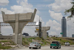 Construction on the Interstate 69 and Interstate 610 interchange in Houston, July 11, 2019.