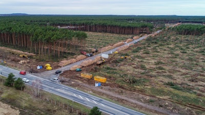 Site of a planned Tesla factory near Gruenheide, Germany, Feb. 17, 2020.