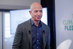Amazon CEO Jeff Bezos following a news conference at the National Press Club in Washington, Sept. 19, 2019.