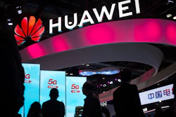 Huawei display at the PT Expo in Beijing, Oct. 31, 2019.