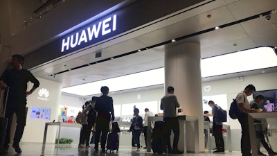 Huawei store in Bao'an International Airport, Shenzhen, China, Nov. 15, 2019.