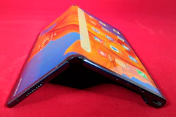 The Huawei Mate Xs on display at a press preview in London, Feb. 18, 2020.