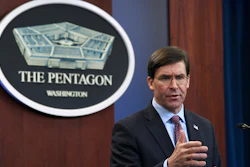Defense Secretary Mark Esper speaks during a news conference at the Pentagon, Dec. 20, 2019.