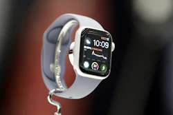 Apple Watch Series 4 during a presentation of new products at the Steve Jobs Theater, Cupertino, Calif., Sept. 12, 2018.
