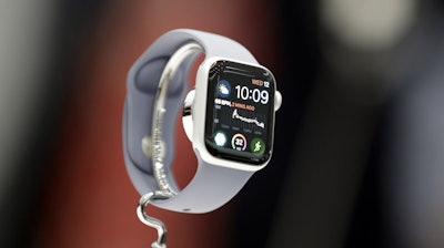 Apple Watch Series 4 during a presentation of new products at the Steve Jobs Theater, Cupertino, Calif., Sept. 12, 2018.